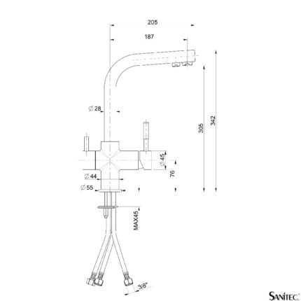 Μπαταρία Κουζίνας Dual Flow