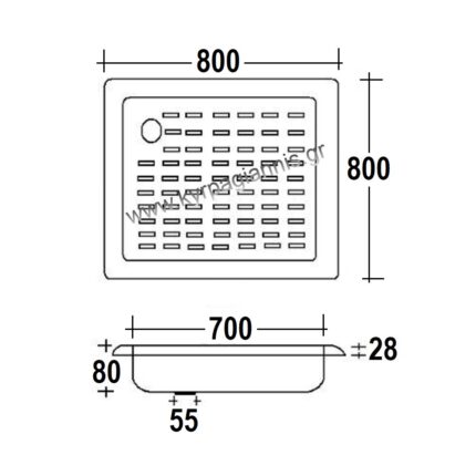 ΝΤΟΥΖΙΕΡΑ 80x80 SMAVIT ΤΕΤ