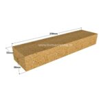 Πυρότουβλο Μασουράκι 22x5.5x3 κίτρινο κίνας