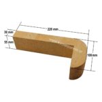 Πυρότουβλο Μπαστούνι 22x10x3x5.5 κίτρινο κίνας