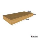 Πυρόπλακα 50x25x6 κίτρινη Τσεχίας