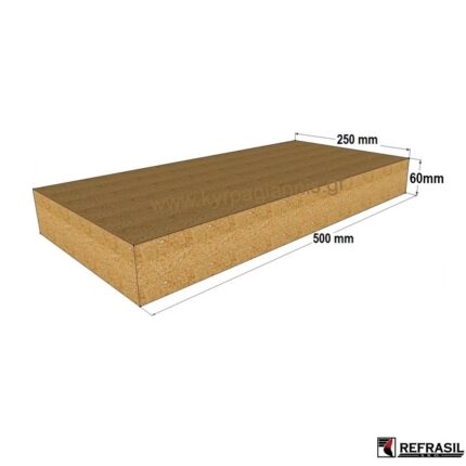 Πυρόπλακα 50x25x6 κίτρινη Τσεχίας