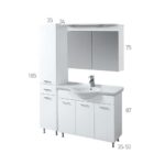 ΕΠΙΠΛΟ ΜΠΑΝΙΟΥ ECONOMY 1,00 mdf
