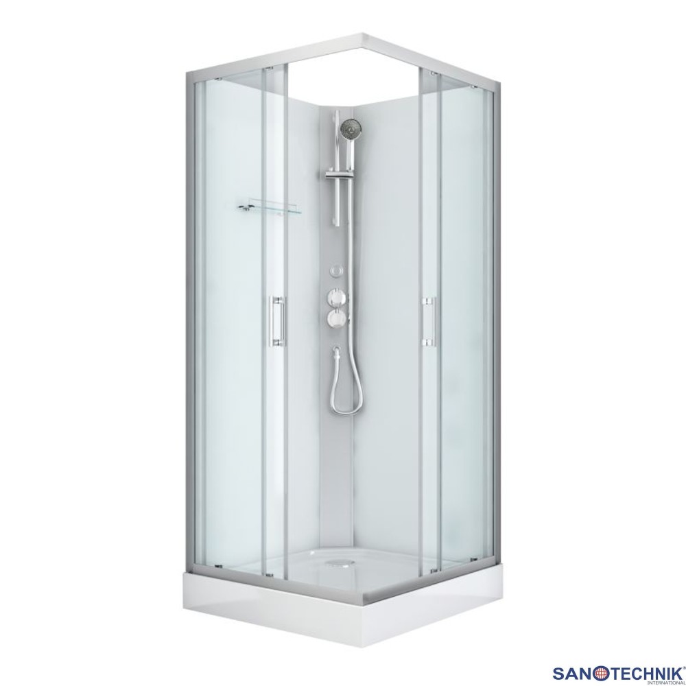 kampntvela 70x70x180 leyko sagre sanotechnik krystallini 6 05 000 1.jpg ΚΑΜΠΙΝΑ ΝΤΟΥΖΙΕΡΑΣ 70x70x180 Sanotechnik Κρυστάλλινη (Λευκό-Σαγρέ)