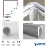 ΚΑΜΠΙΝΑ ΓΩΝΙΑΚΗΣ ΝΤΟΥΖΙΕΡΑΣ PONTE ΙNOX σαγρέ 80x80x185