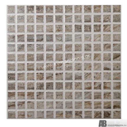 Πλακάκι τοίχου Ψηφίδα Cubic Gris 31,6x31,6