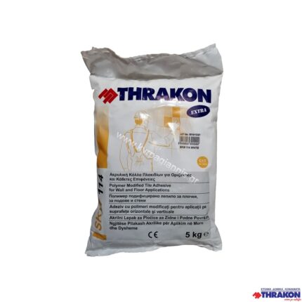 Κόλλα Πλακιδίων 114 Thrakon 5kg