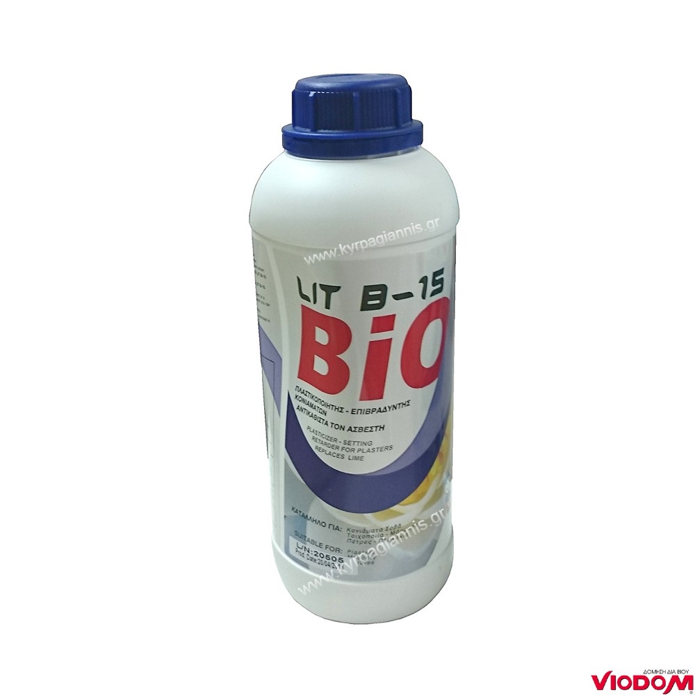 plastikopoiitis bio lit b 15 viodom 1lt 1 25 002 1.jpg Πλαστικοποιητής BIO LIT B-15 Επιβραδυντής Viodom 1lt