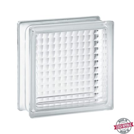 Υαλότουβλο Clear Cross Small 19x19x8