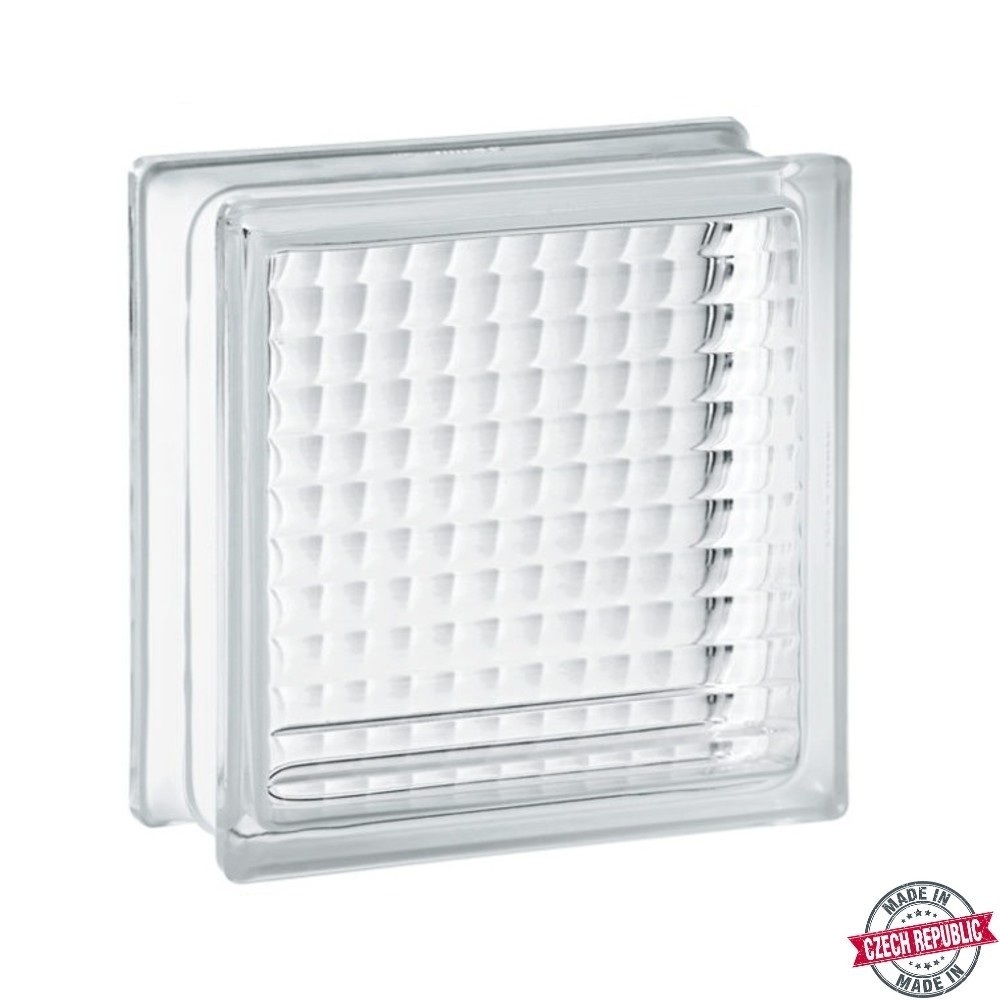 yalotclear cross small 19x19x8 tsechias 118074 8 03 301 1.jpg Υαλότουβλο Clear Cross Small 19x19x8