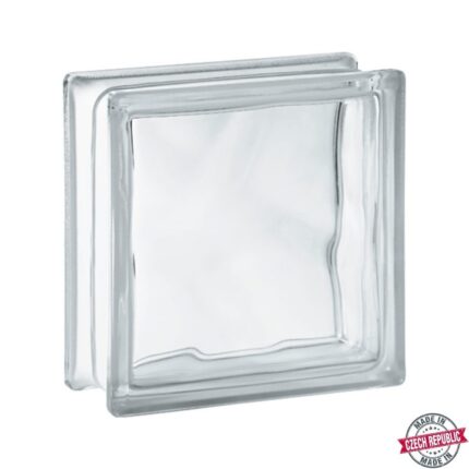 Υαλότουβλο Clear Wave 19x19x8 Τσεχίας άχρωμο