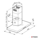 ΑΠΟΡΡΟΦΗΤΗΡΑΣ AGILO 90cm PYRAMIS τοίχου