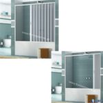 Καμπίνα Μπανιέρας Sirio Vasca 140x150 Ακρυλική Φυσούνα Ευθύγραμμης Μπανιέρας με τοποθέτηση από τοίχο σε τοίχο