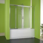 Καμπίνα Μπανιέρας Maestro Centro 230x150 Κρυστάλλινη Inox Διάφανη