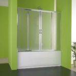 Καμπίνα Μπανιέρας Maestro Centro 230x150 Κρυστάλλινη Inox Σαγρέ