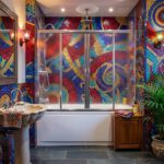 Καμπίνα Μπανιέρας Maestro Centro 230x150 Κρυστάλλινη Inox Σαγρέ