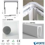 Καμπίνα Ντουζ Maglio 80x80x80x185 Κρυστάλλινη Λευκή Διάφανη