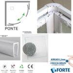 Καμπίνα Ντουζ Ponte Eco 75x75x175 Ακρυλική