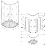 Καμπίνα Ντουζ Susana 1 80x80x185 Κρυστάλλινη Ιnox για γωνιακή ντουζιέρα