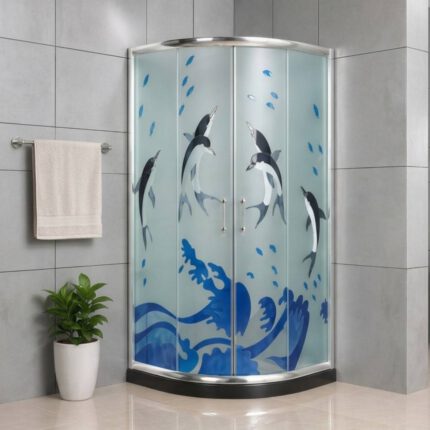 Καμπίνα Ντουζ Susana 2 80x80x185 Κρυστάλλινη Ιnox