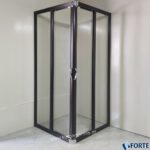 Καμπίνα Ντουζ Vela 70x70x185 Κρυστάλλινη Wenge Διάφανη