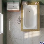 Μπανιέρα Smavit 105x65 ίσια Χαλύβδινη