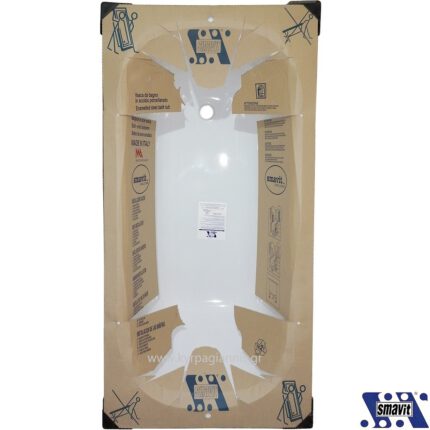 ΜΠΑΝΙΕΡΑ SMAVIT 120x70 χαλύδινη