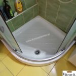 ΝΤΟΥΖΙΕΡΑ μπάνιου ΠΟΡΣΕΛΑΝΙΝΗ 80x80 VITRUVIT ΓΩΝΙΑΚΗ ιταλίας