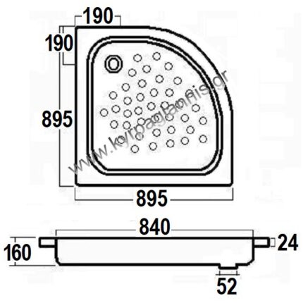 ΝΤΟΥΖΙΕΡΑ 90x90 SMAVIT ΓΩΝ