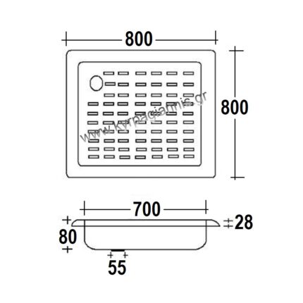 ΝΤΟΥΖΙΕΡΑ 80x80 SMAVIT ΤΕΤ