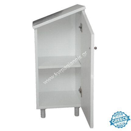 Στηλάκι Μπάνιου Λοξό 70/60x30x30 Δεξί ράφι MDF